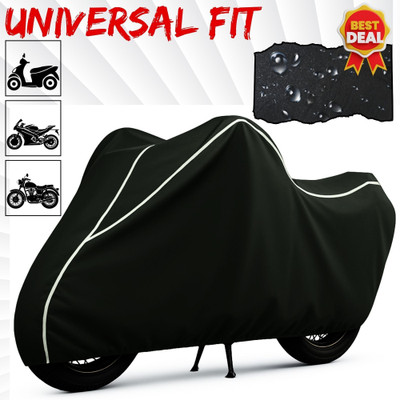 Car Styling Waterproof Two Wheeler Cover for Bajaj(Pulsar NS125 BS6, Black, White)