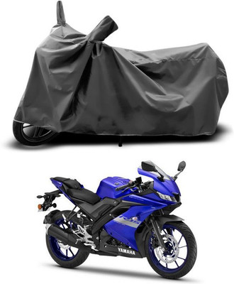 DeepShakshi AUTOMOTIVE Waterproof Two Wheeler Cover for Yamaha(YZF R15 S, Grey)