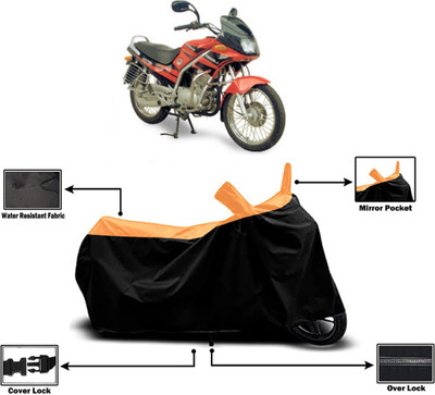 Amexride Two Wheeler Cover for Kinetic(GF Lazer, Orange)