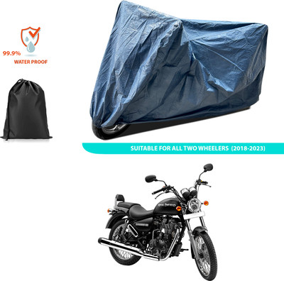PAGORA Waterproof Two Wheeler Cover for Royal Enfield(Thunderbird 500, Blue)