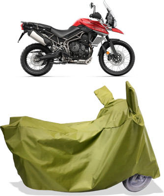 Amexride Two Wheeler Cover for Triumph(Tiger 800 XCA, Maroon)