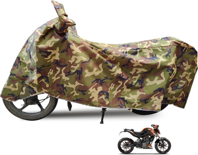 Euro Care Waterproof Two Wheeler Cover for KTM(Duke 200, Black)