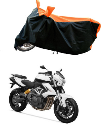 DeepShakshi AUTOMOTIVE Waterproof Two Wheeler Cover for Benelli(TNT 600i, Orange)
