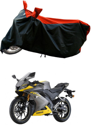 DeepShakshi AUTOMOTIVE Waterproof Two Wheeler Cover for Yamaha(YZF-R15 V3 New BS6, Red, Black)