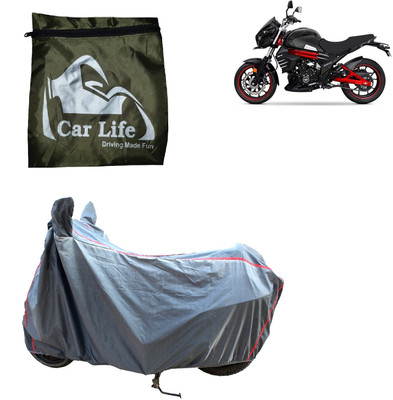 Car Life Waterproof Two Wheeler Cover for Mahindra(MOJO XT 300, Silver)
