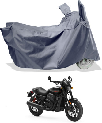 Amexride Two Wheeler Cover for Harley Davidson(Street Rod, Grey)