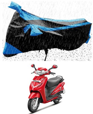 Genipap Two Wheeler Cover for Hero(Duet LX 110CC, Blue, Black)