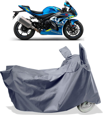 Amexride Two Wheeler Cover for Suzuki(GSX R1000, Grey)