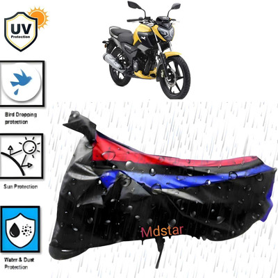 Mdstar Waterproof Two Wheeler Cover for TVS(Scooty, Black)