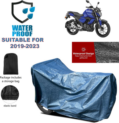 PAGORA Waterproof Two Wheeler Cover for Yamaha(FZ-S Fi Version 3.0, Blue)