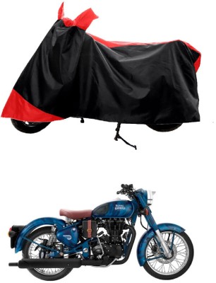 GROFATIK Two Wheeler Cover for Royal Enfield(Classic Squadron BS6, Red)