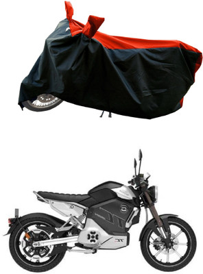 DeepShakshi AUTOMOTIVE Waterproof Two Wheeler Cover for Revolt(RV Cafe Racer BS6, Red)