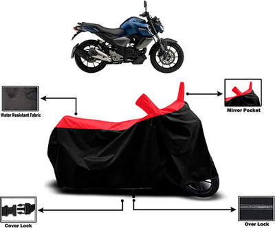 Amexride Two Wheeler Cover for Yamaha(FZ-S FI, Red)