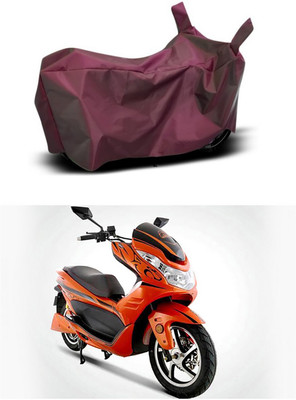 Mdstar Waterproof Two Wheeler Cover for Okinawa(Cruiser, Maroon)