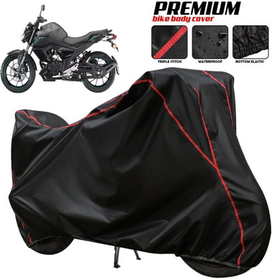 xodi Waterproof Two Wheeler Cover for Yamaha(FZ-S FI, Black, Red, Multicolor)