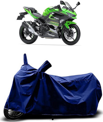 VESMEI Two Wheeler Cover for Kawasaki(Ninja 400, Blue)