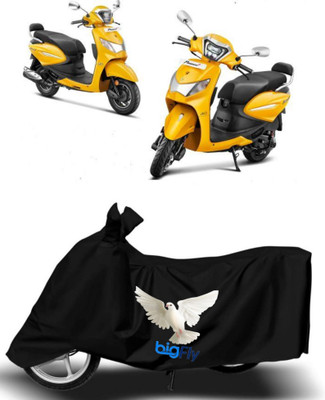 BigFly Two Wheeler Cover for Hero(Pleasure Plus, Black)