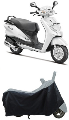 Coxtor Waterproof Two Wheeler Cover for Hero(Duet VX 110CC BS6, Grey)