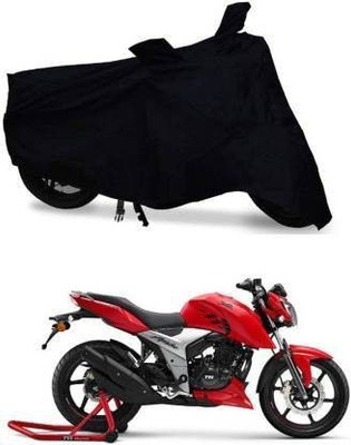 DeepShakshi AUTOMOTIVE Waterproof Two Wheeler Cover for TVS(Apache RTR 160 4V, Black)