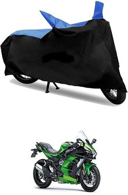 MMSSTAR Waterproof Two Wheeler Cover for Kawasaki(Blue, Black)
