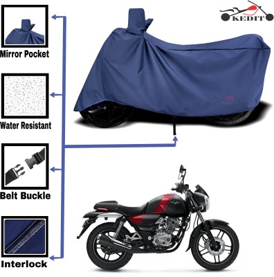 KEDIT Two Wheeler Cover for Bajaj(V15, Blue)