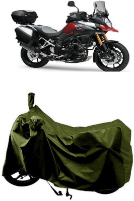 SUGASHRI Waterproof Two Wheeler Cover for Suzuki(V Strom 1000, Green)