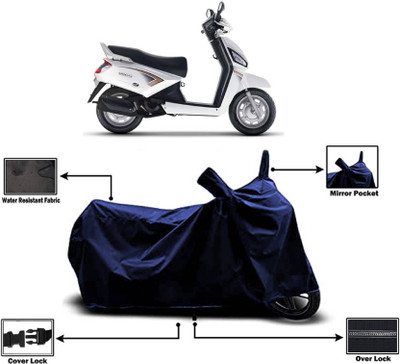 AASHTIK MART Two Wheeler Cover for Mahindra(Gusto, Blue)