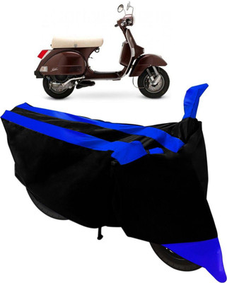 Mdstar Waterproof Two Wheeler Cover for TVS(Star Euro, Black, Blue)