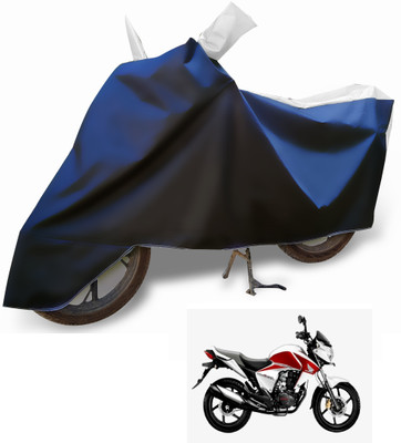 Euro Care Waterproof Two Wheeler Cover for Honda(Unicorn Dazzler, Silver)
