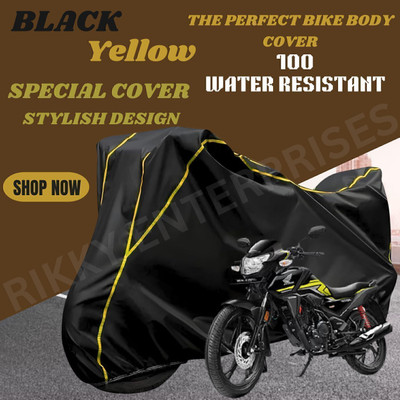Shiv Kanha Waterproof Two Wheeler Cover for Honda(SP 125, Black)