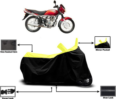 Amexride Two Wheeler Cover for Bajaj(Wind 125, Yellow)