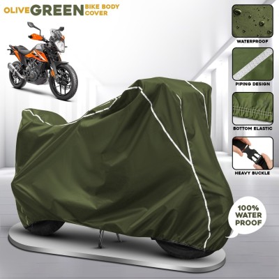 FBC Waterproof Two Wheeler Cover for KTM(250 Duke, Green)