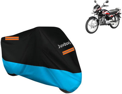 Juvdoxj Waterproof Two Wheeler Cover for Hero(MotoCorp HF Deluxe, Blue)