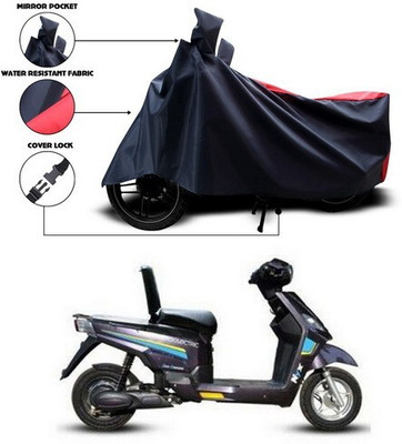 DeepShakshi AUTOMOTIVE Two Wheeler Cover for Hero(Electric NYX, Red, Black)