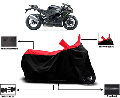 Amexride Two Wheeler Cover for Kawasaki(Ninja ZX-10R, Red)