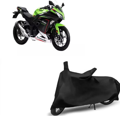 Aarav Moto Waterproof Two Wheeler Cover for Kawasaki(Ninja 300, Black)