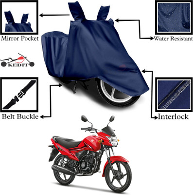 KEDIT Two Wheeler Cover for Suzuki(Hayate EP, Blue)