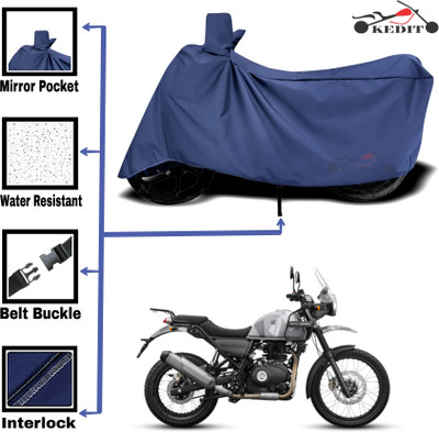 KEDIT Two Wheeler Cover for Royal Enfield(Himalayan, Blue)
