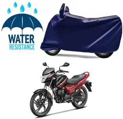 Mdstar Waterproof Two Wheeler Cover for Hero(Glamour, Blue)