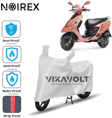 NOIREX Waterproof Two Wheeler Cover for TVS(Zest, Silver)