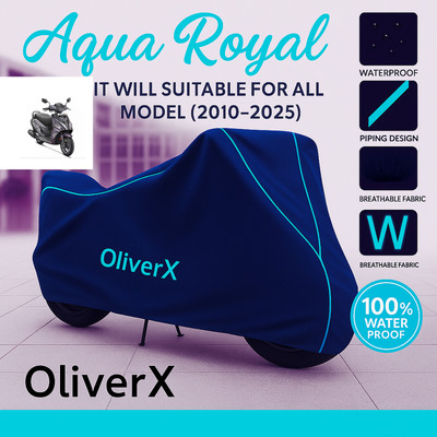 OliverX Waterproof Two Wheeler Cover for Hero(Maestro Edge, Blue, Red)