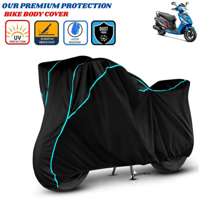 Delphinium Waterproof Two Wheeler Cover for Hero(Maestro Edge, Black)