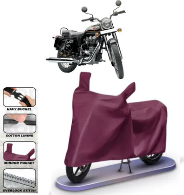 HWSXQAE Waterproof Two Wheeler Cover for Royal Enfield(Maroon)