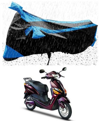 Genipap Two Wheeler Cover for Hero(Electric Optima Plus, Blue, Black)