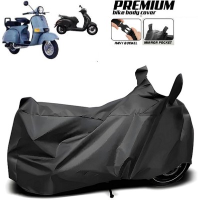 smwzxyu Waterproof Two Wheeler Cover for Bajaj(Chetak, Black)