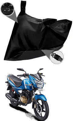 DeepShakshi AUTOMOTIVE Waterproof Two Wheeler Cover for TVS(Victor Premium BS6, Black)