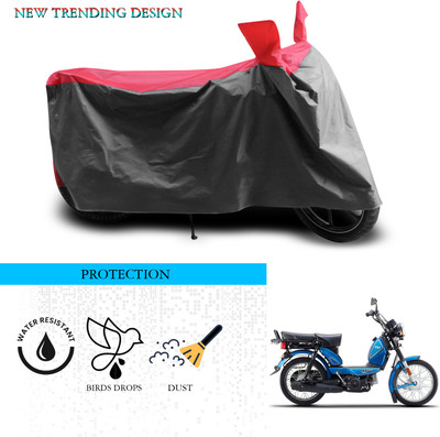 ANTHUB Waterproof Two Wheeler Cover for TVS(Heavy Duty, Grey, Red)