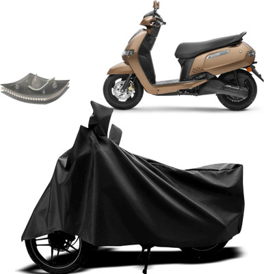 Automotives Waterproof Two Wheeler Cover for TVS(Jupiter 125, Black)