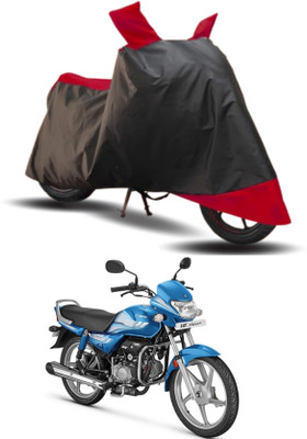 KEDIT Two Wheeler Cover for Hero(HF Deluxe i3s, Red, Black)