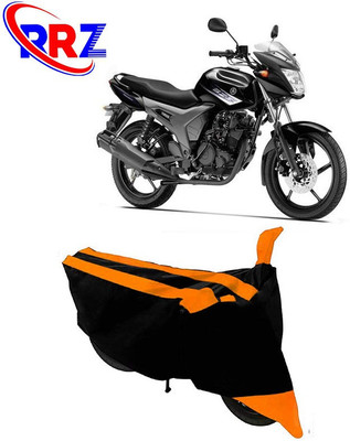 RRZ Waterproof Two Wheeler Cover for Yamaha(SZ-S, Black, Orange)
